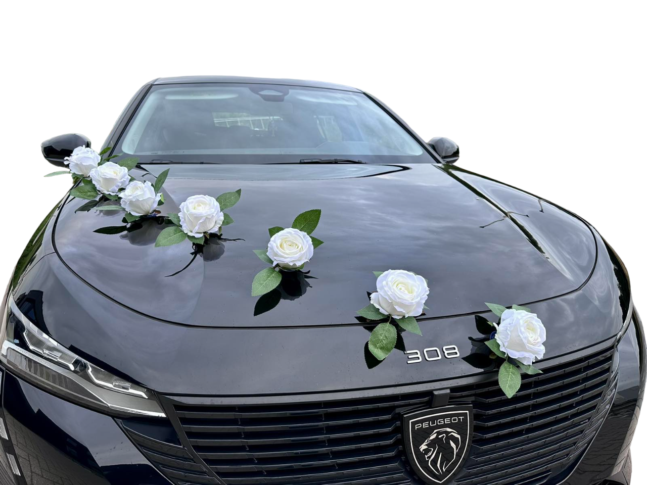 Zuignappen als de perfecte oplossing voor het bevestigen van decoraties op een trouwauto