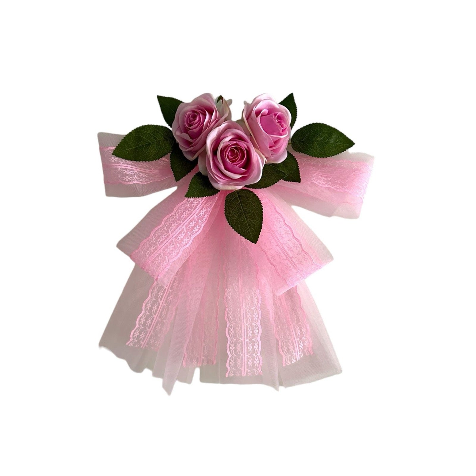 Buitenspiegel Decoratie - Mia Roze met Kant