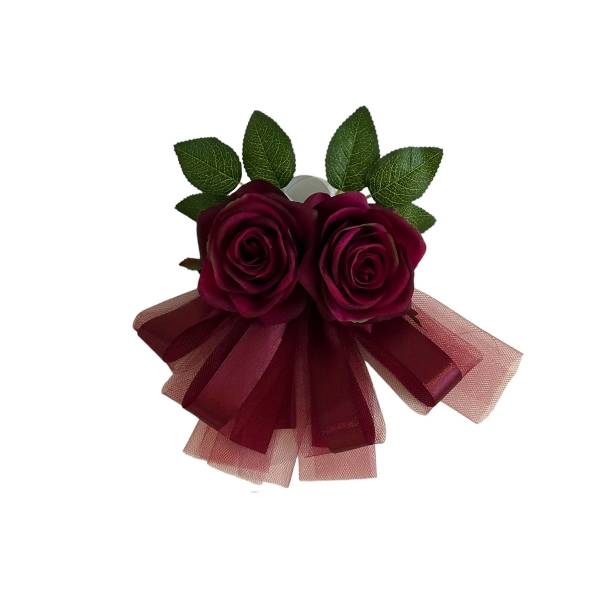 Handvatten Decoratie - Lina Burgundy