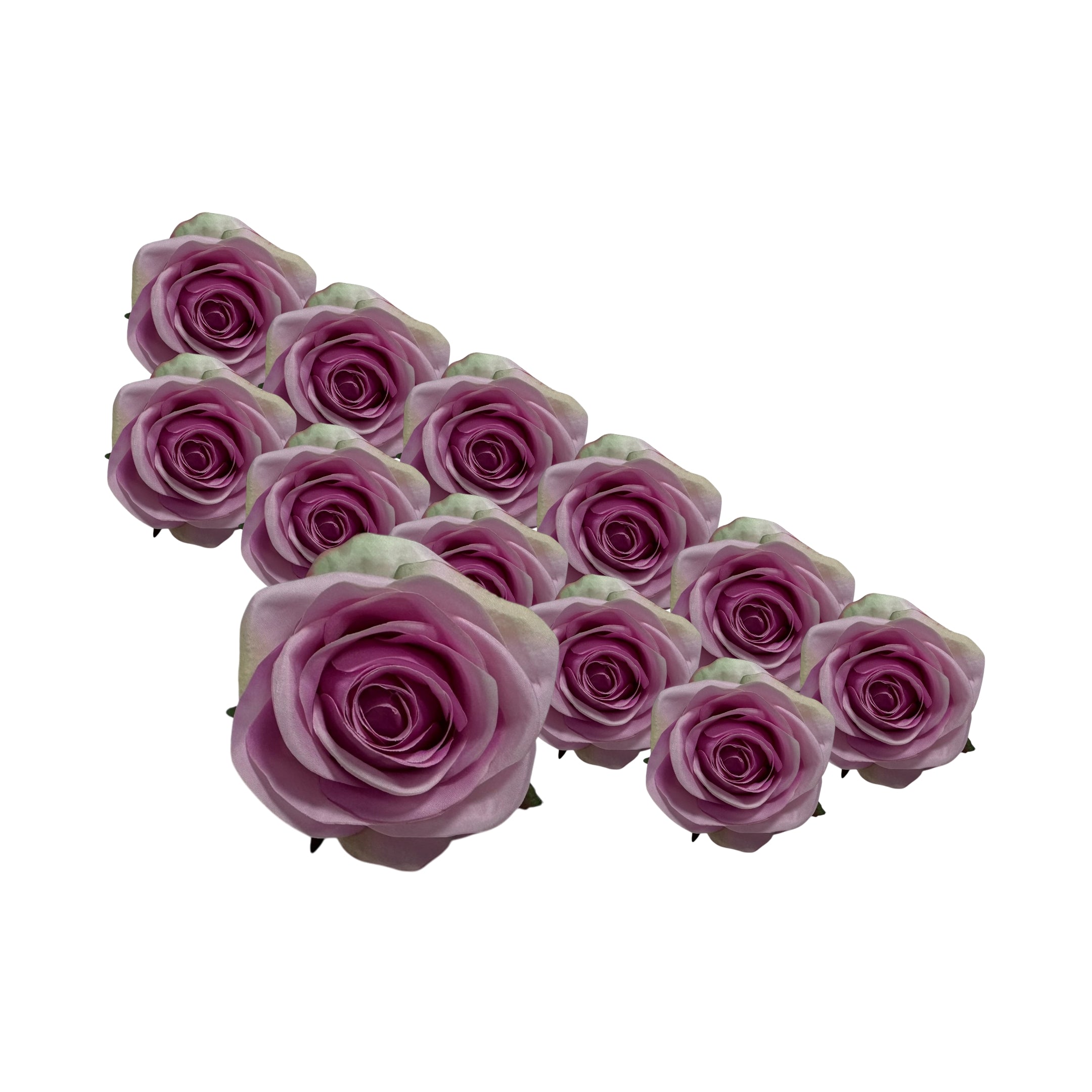 Kunstrozen Roze 12 stuks