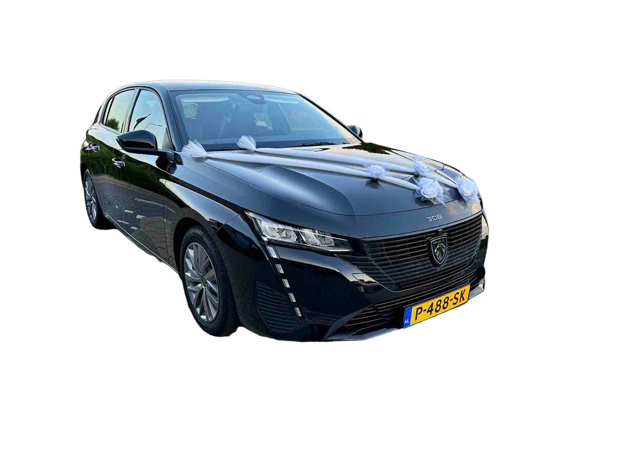 Luxe Trouwauto Decoratie: ANA WIT