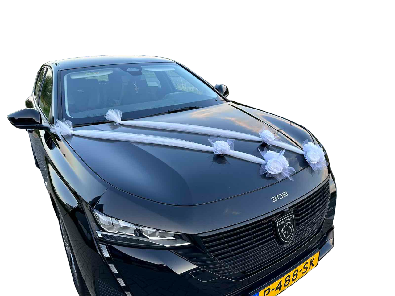 Luxe Trouwauto Decoratie: ANA WIT