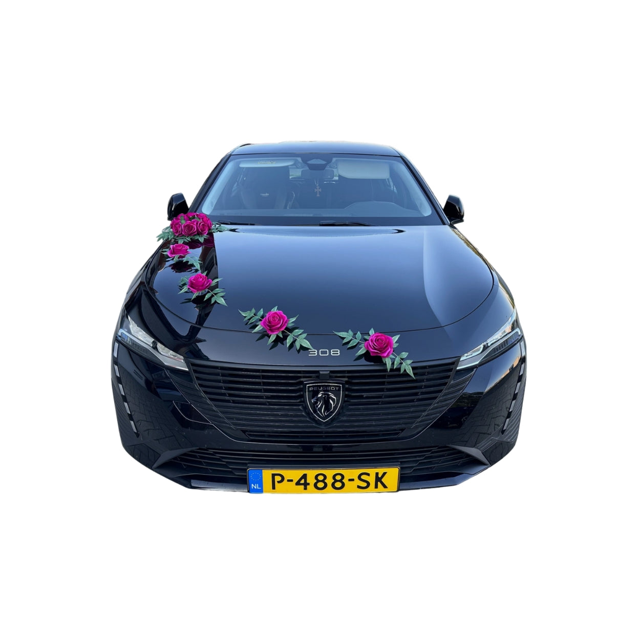 Luxe Trouwauto Decoratie: CELINE FUCHSIA