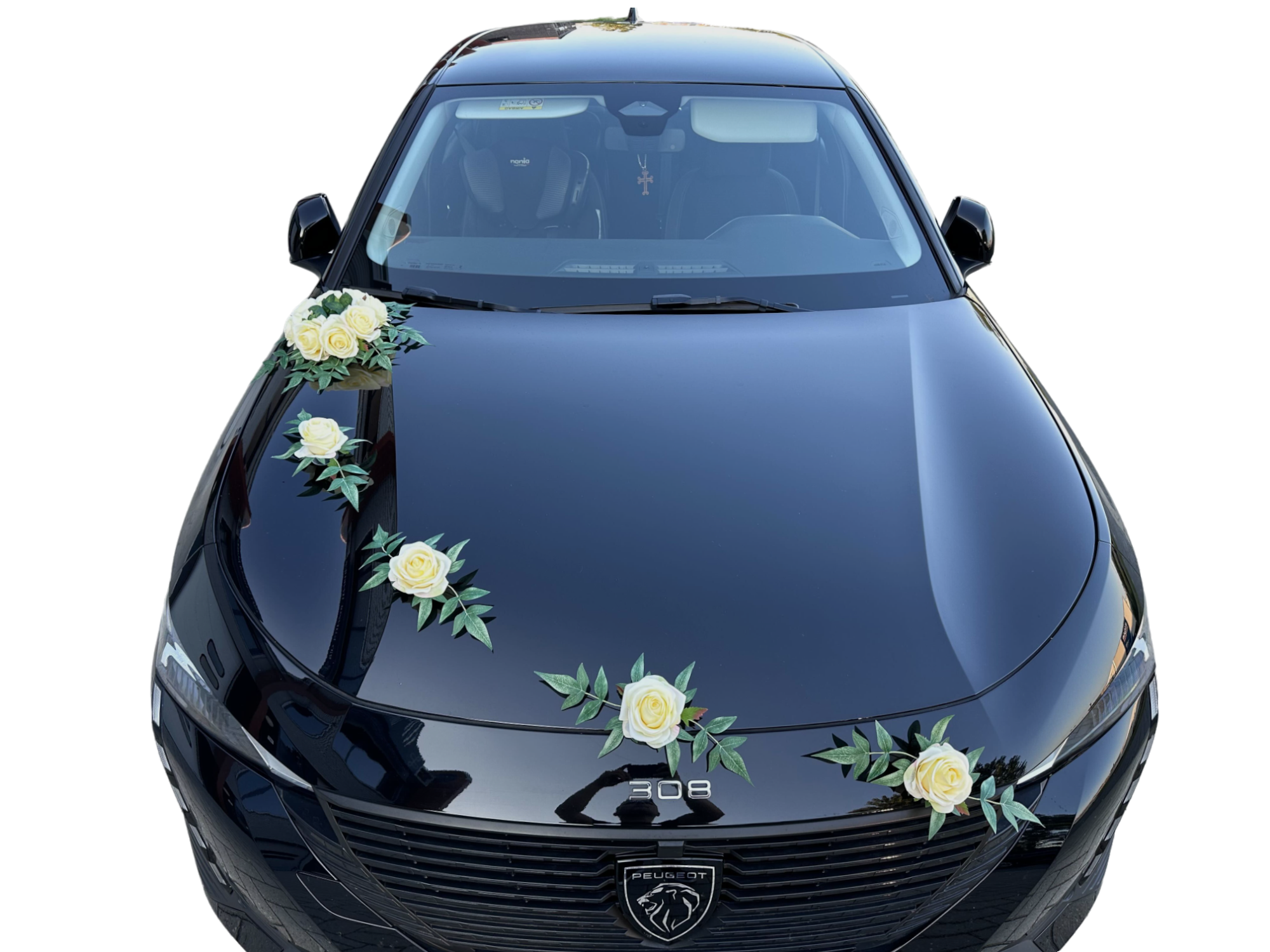 Luxe Trouwauto Decoratie: CELINE GEEL
