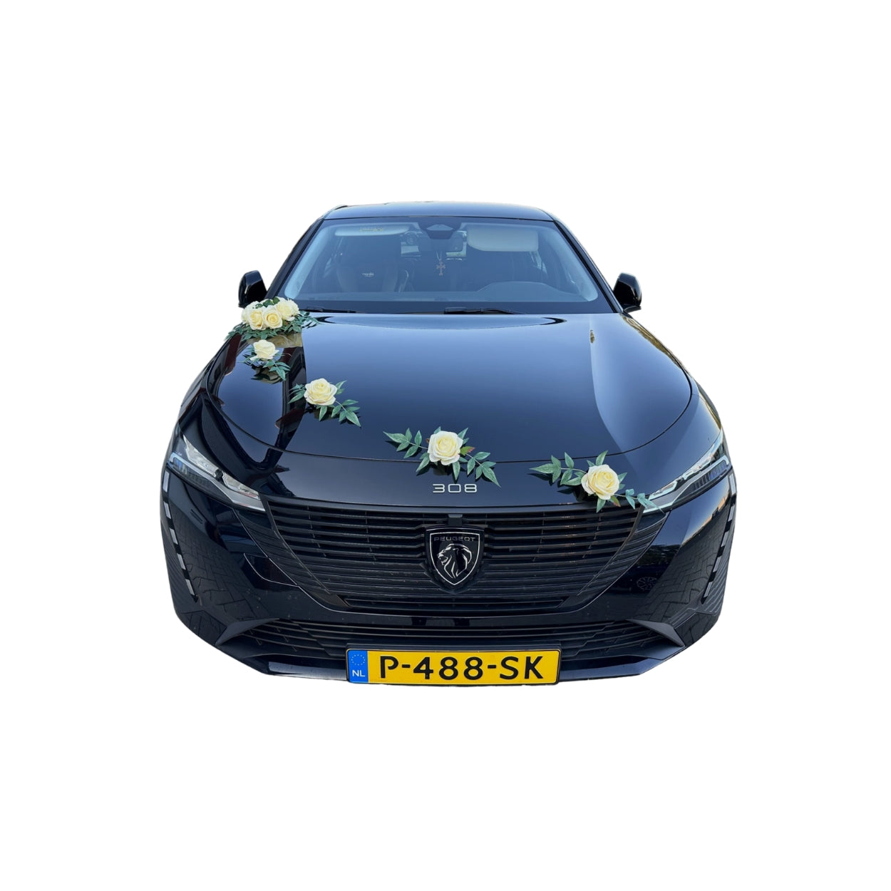 Luxe Trouwauto Decoratie: CELINE GEEL