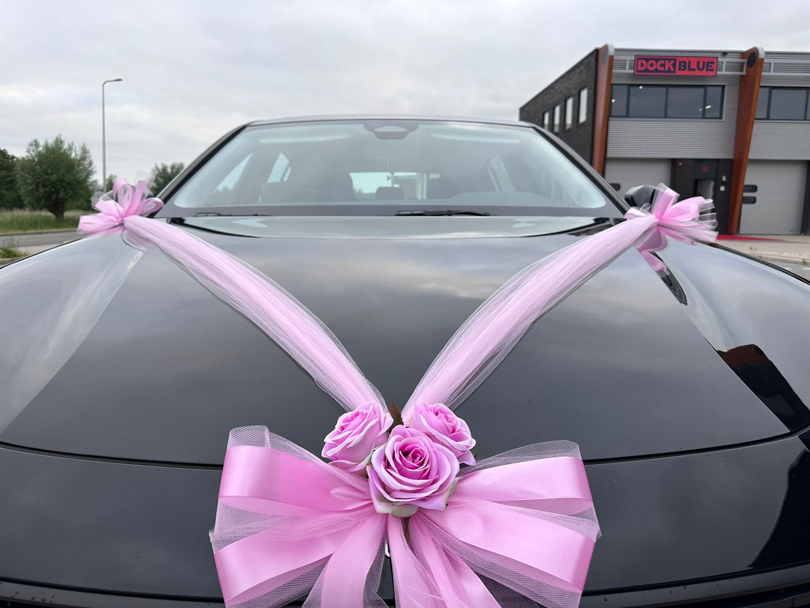Luxe Trouwauto Decoratie: CLARA ROZE