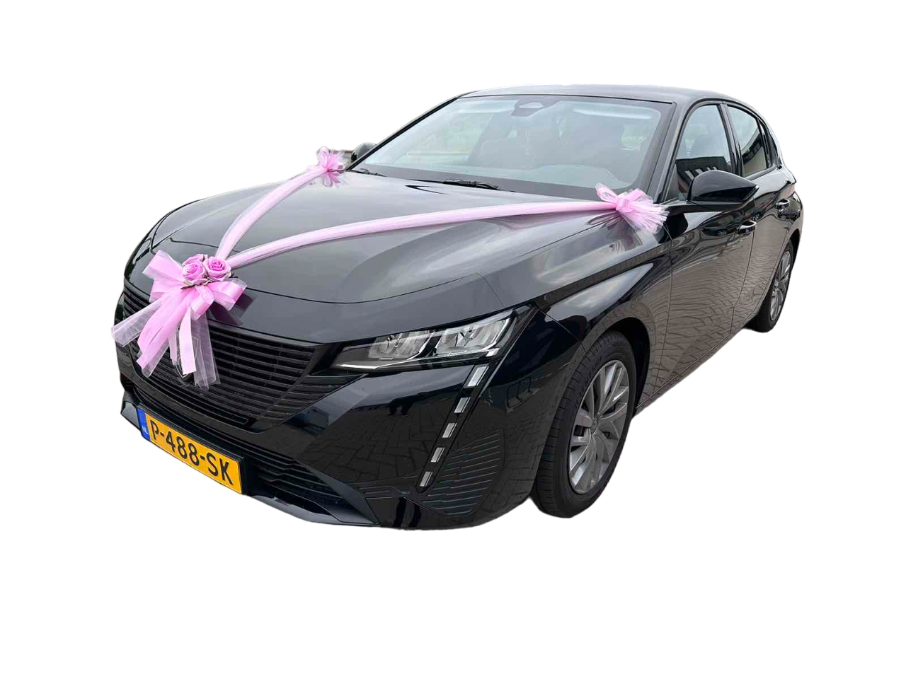 Luxe Trouwauto Decoratie: CLARA ROZE
