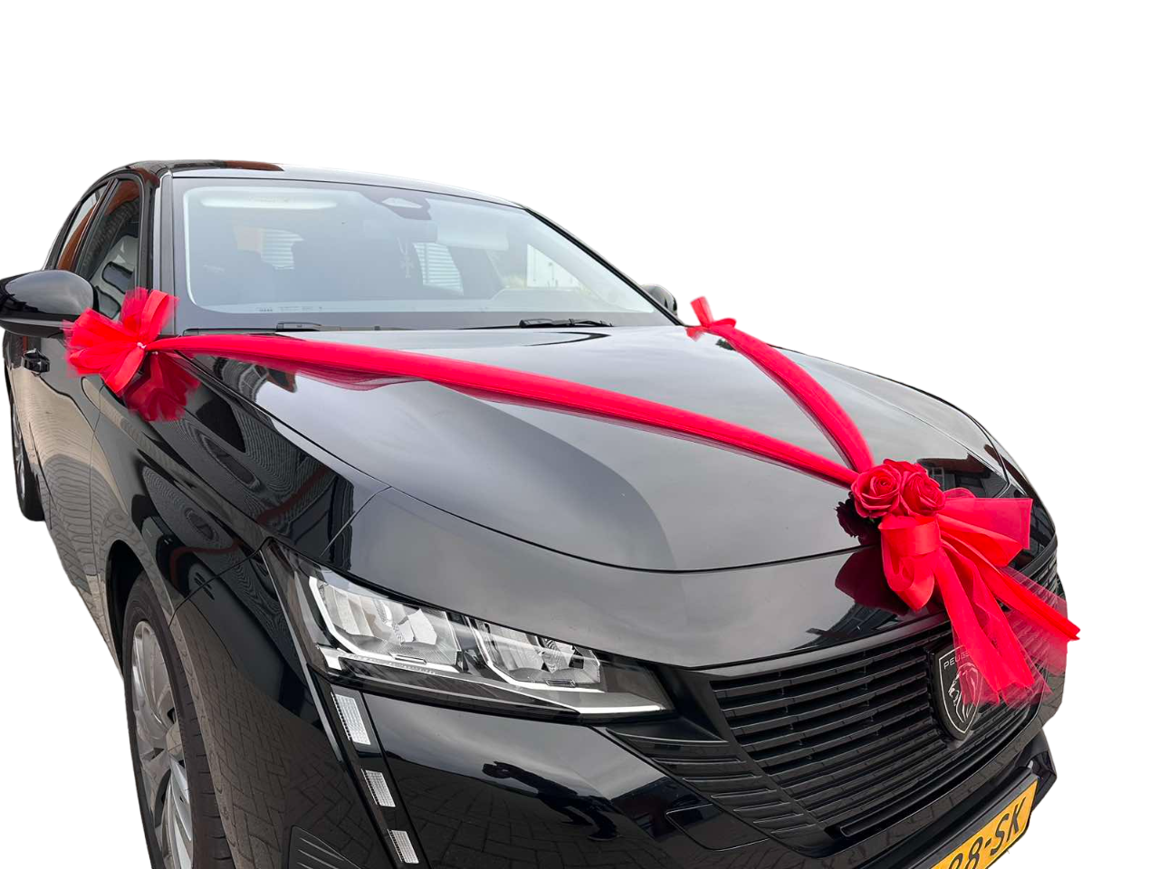 Luxe Trouwauto Decoratie: CLARA ROOD