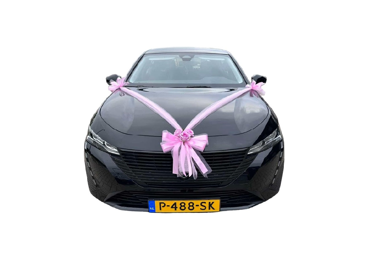 Luxe Trouwauto Decoratie: CLARA ROZE