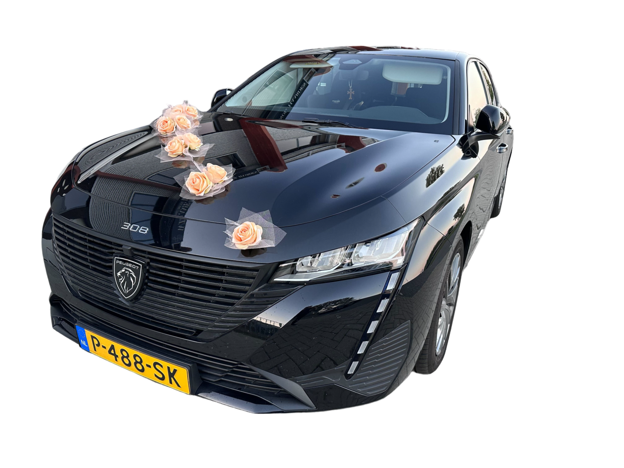 Luxe Trouwauto Decoratie: DONATA PERZIK