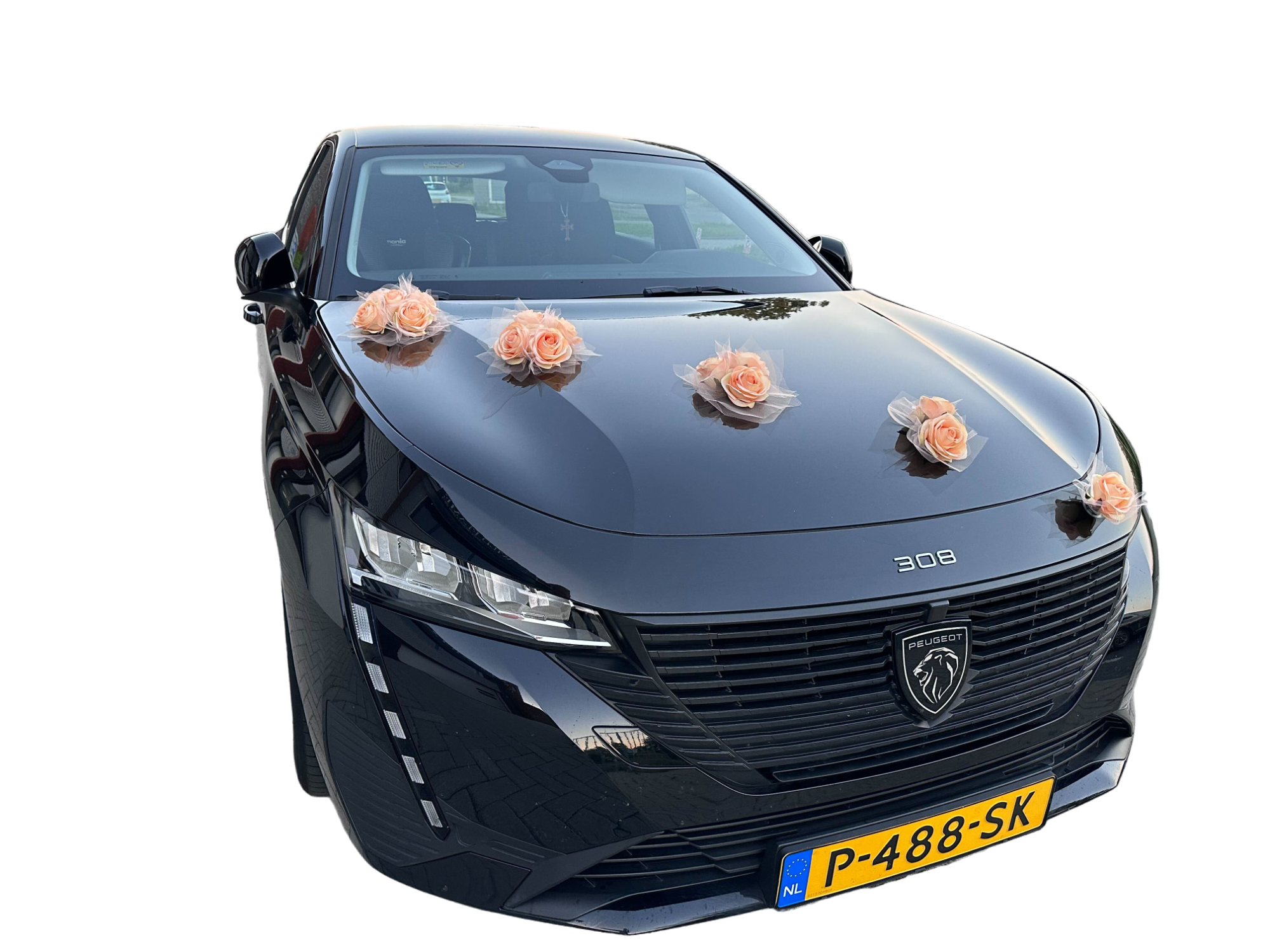 Luxe Trouwauto Decoratie: DONATA PERZIK