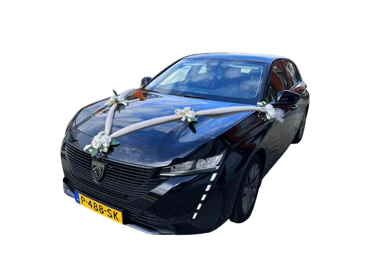 Luxe Trouwauto Decoratie: DOROTHA CHAMPAGNE
