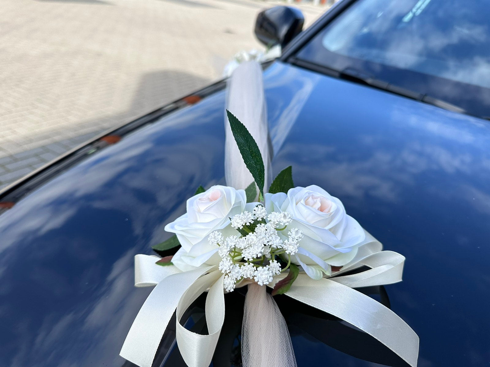 Luxe Trouwauto Decoratie: DOROTHA CHAMPAGNE