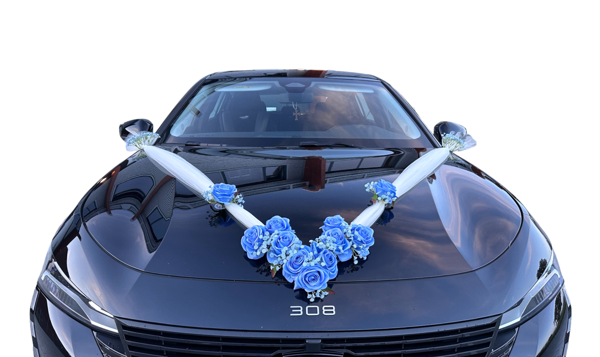 Luxe Trouwauto Decoratie: LAUREN