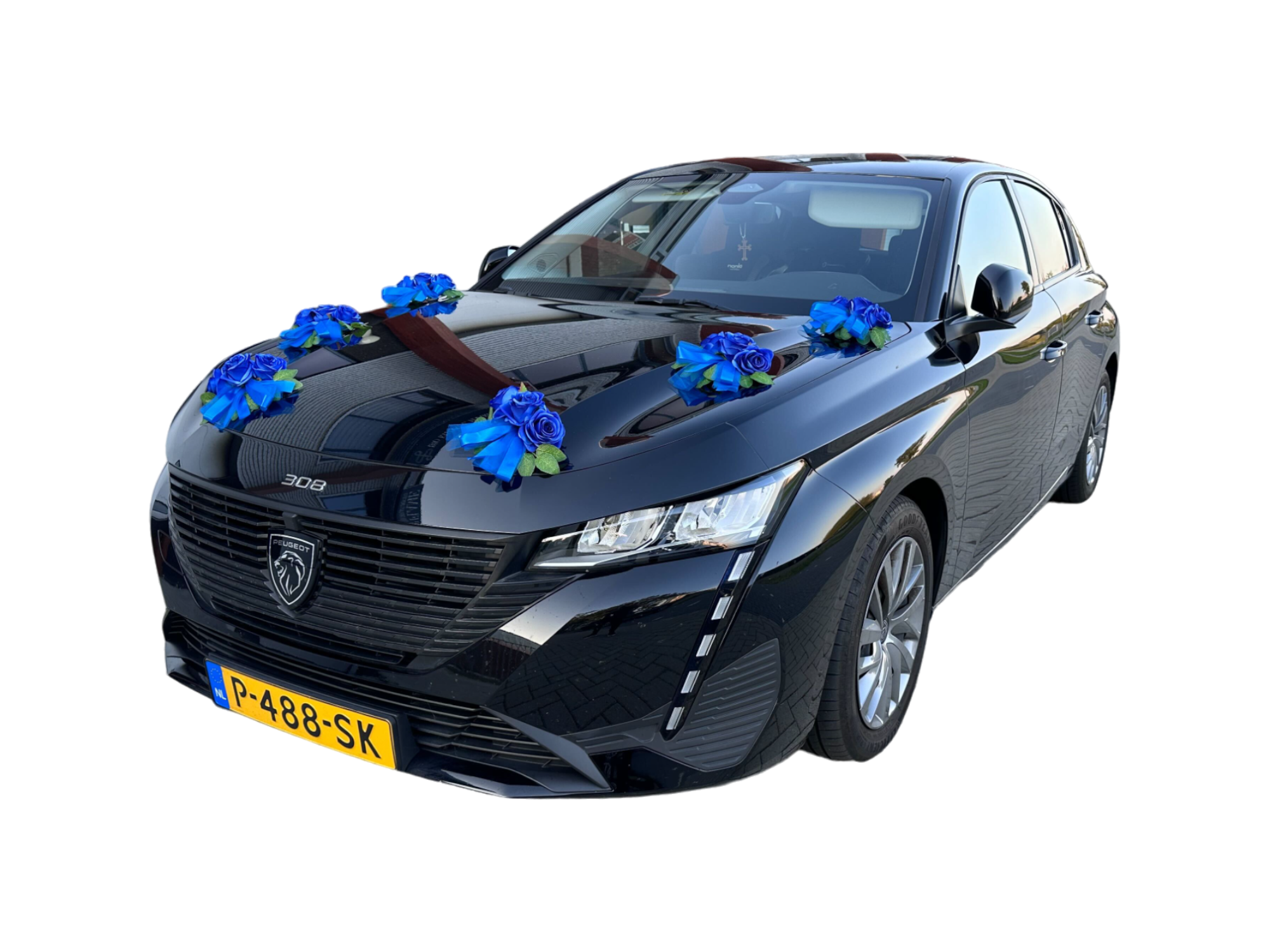 Luxe Trouwauto Decoratie: MARTINA BLAUW