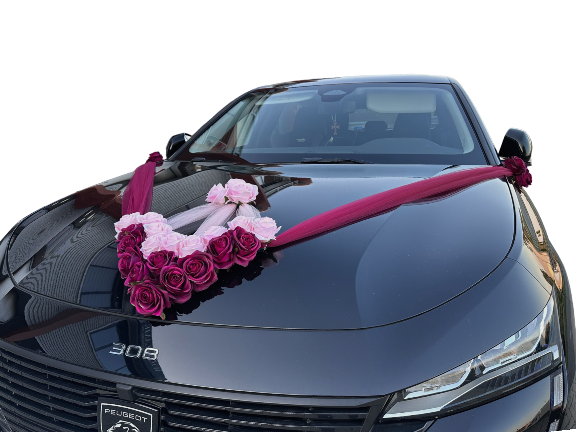 Luxe Trouwauto Decoratie: NATALIE