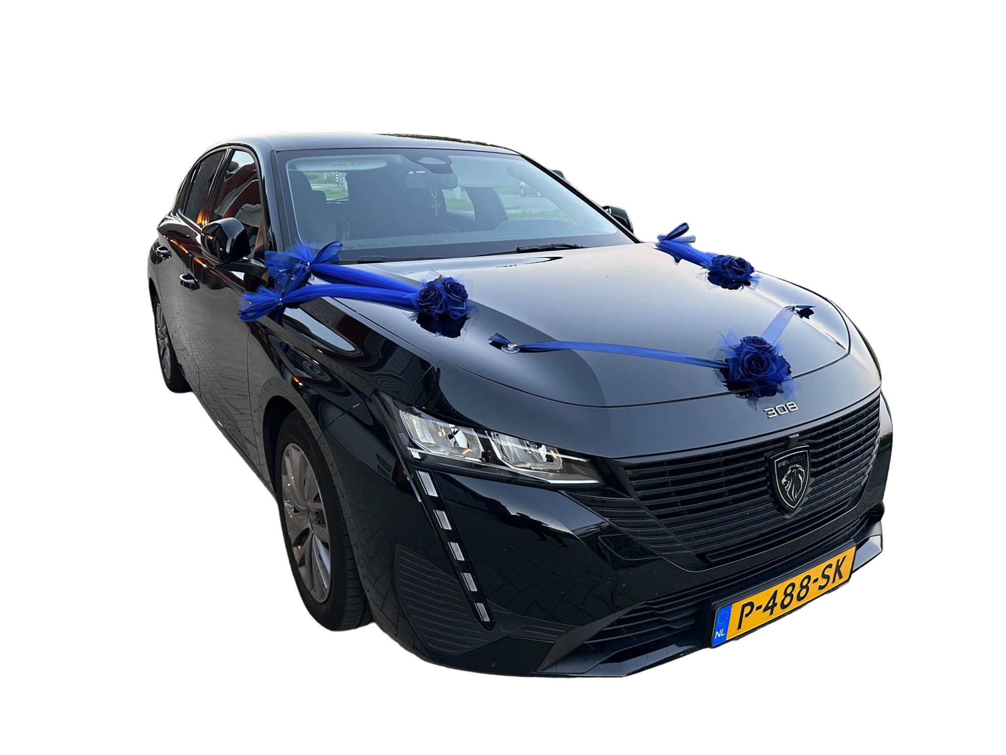 Luxe Trouwauto Decoratie: RITA ROYAL BLAUW