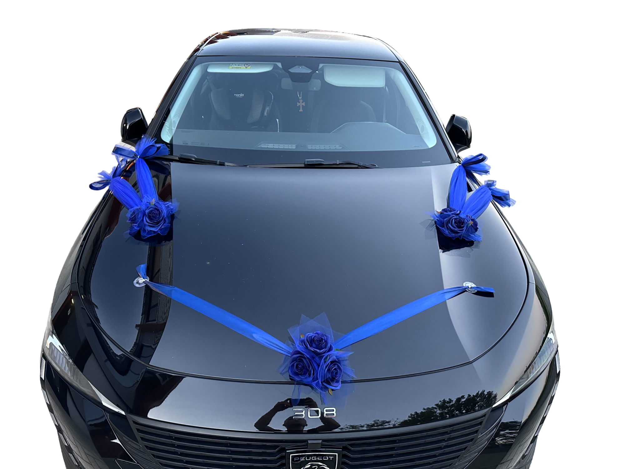Luxe Trouwauto Decoratie: RITA ROYAL BLAUW