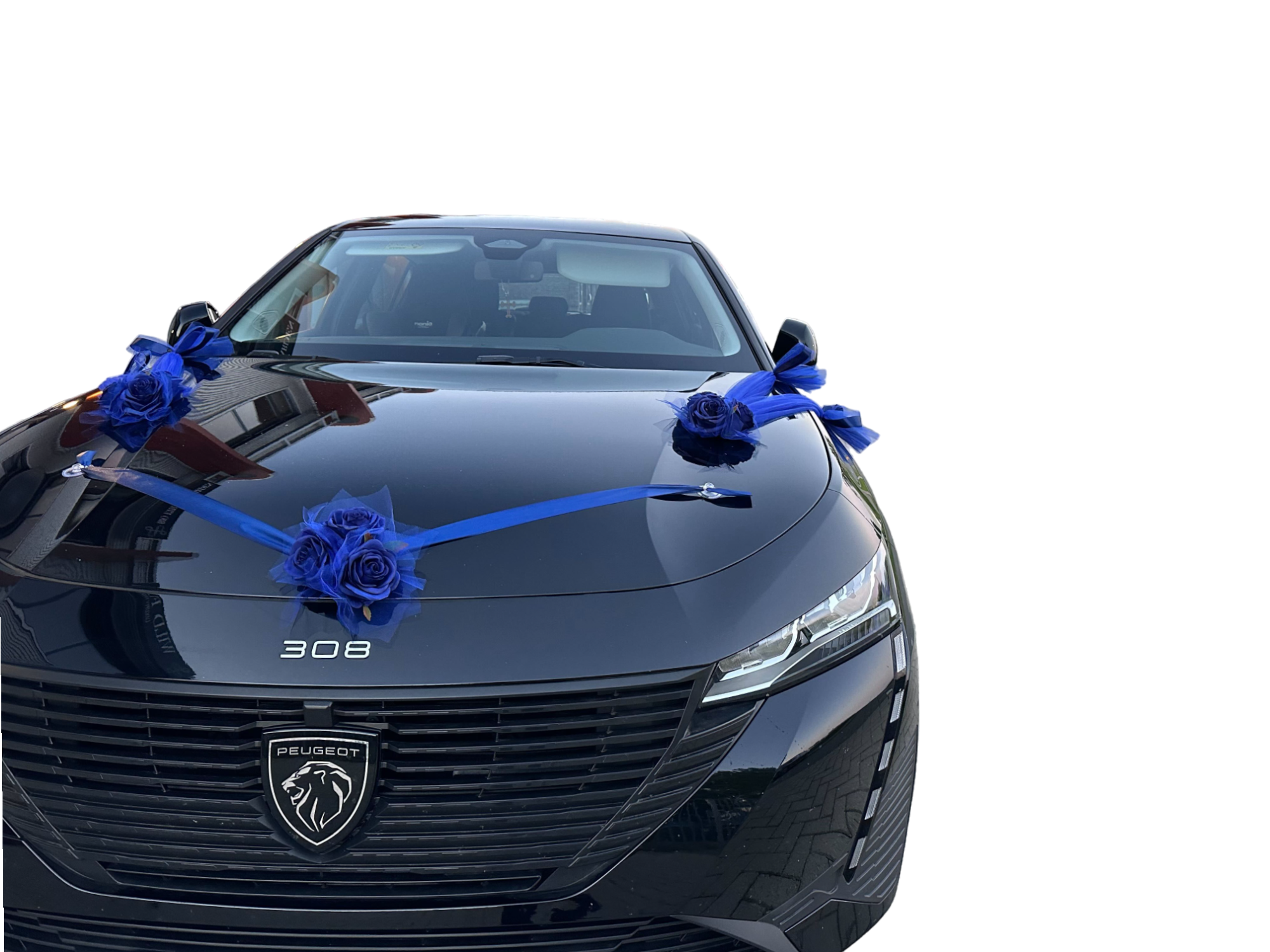 Luxe Trouwauto Decoratie: RITA ROYAL BLAUW