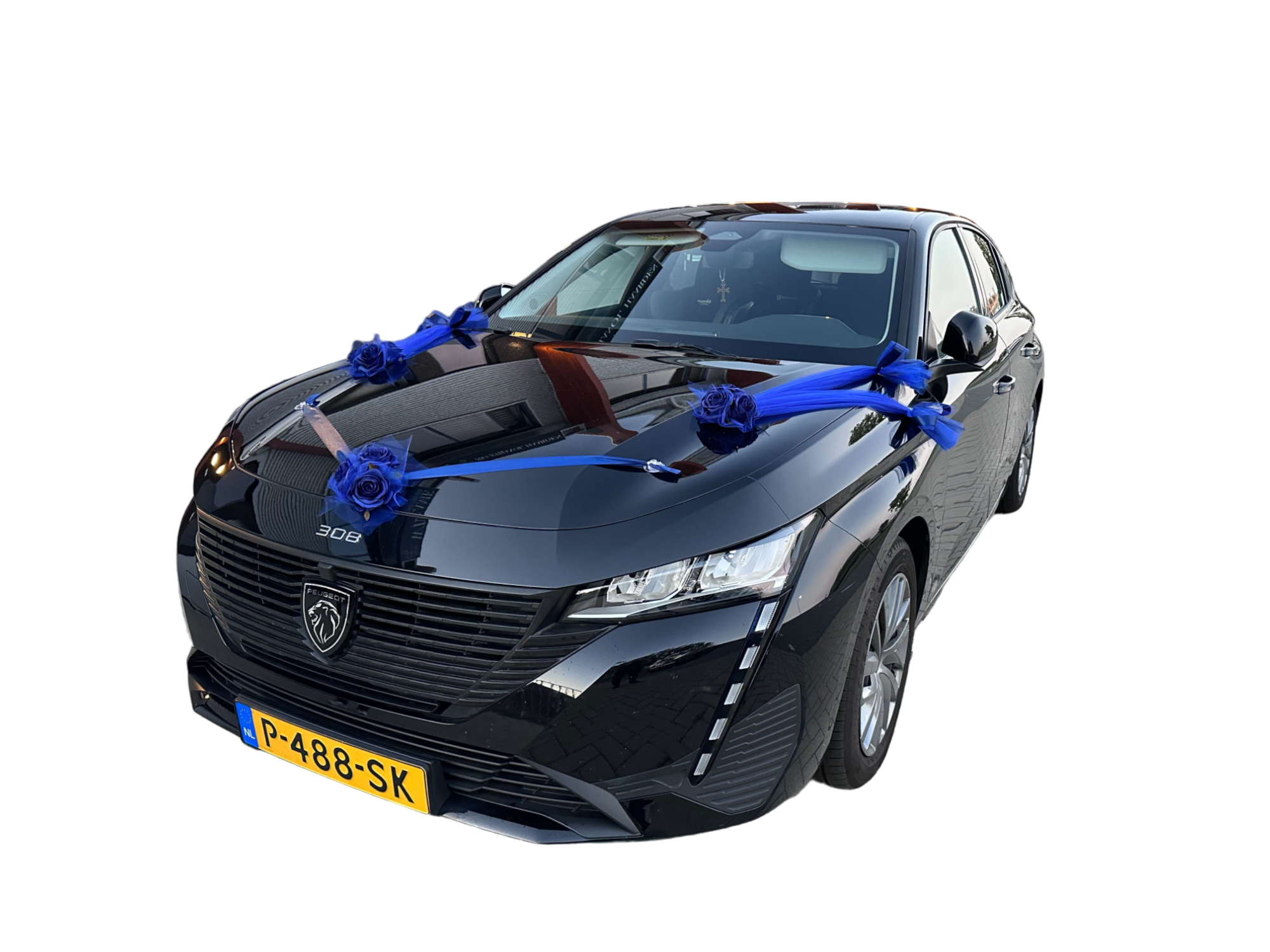 Luxe Trouwauto Decoratie: RITA ROYAL BLAUW