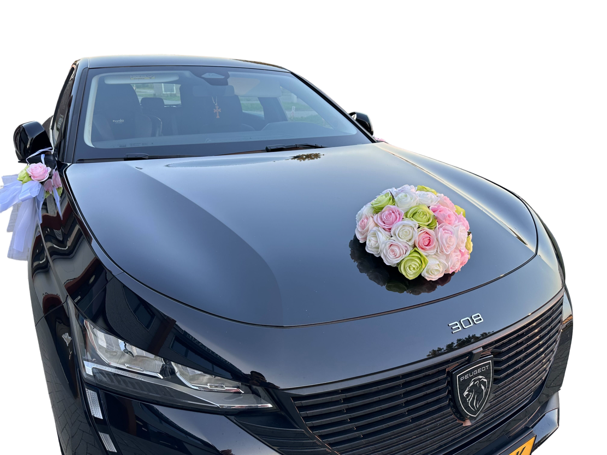 Luxe Trouwauto Decoratie: YVONNE
