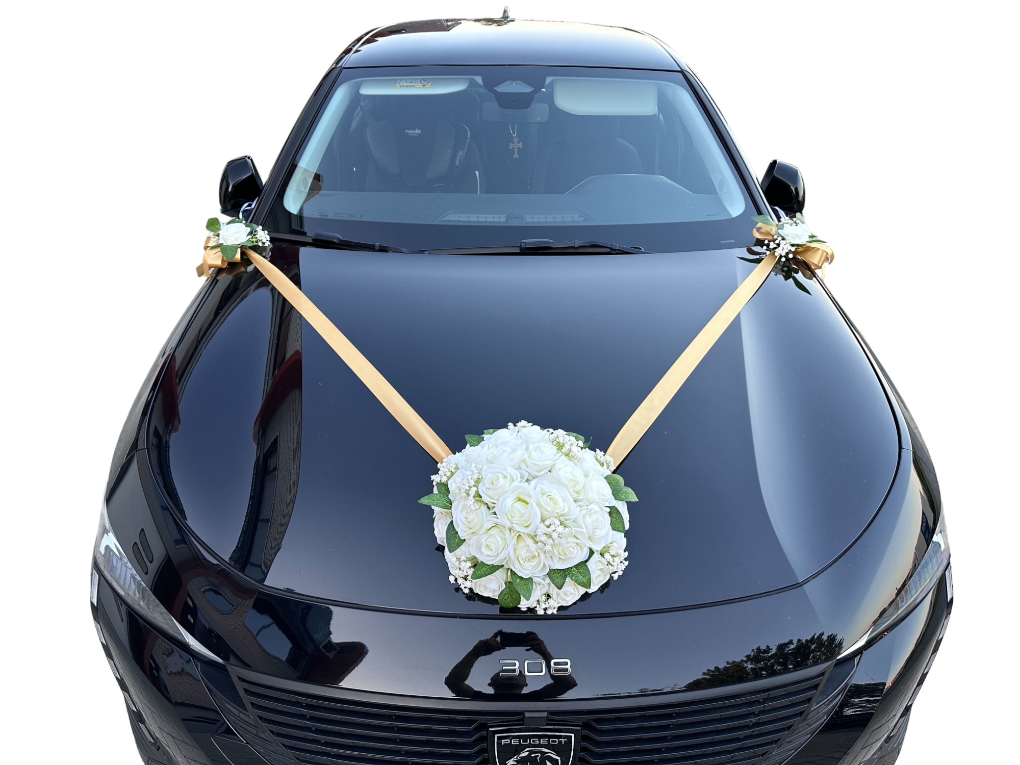 Luxe Trouwauto Decoratie: ZAHANA