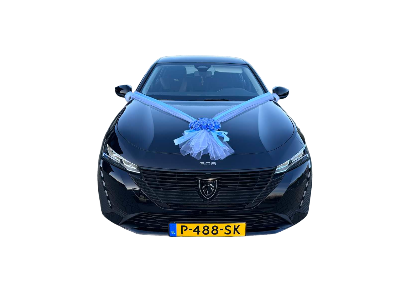 Luxe Trouwauto Decoratie: ALMA LICHT BLAUW