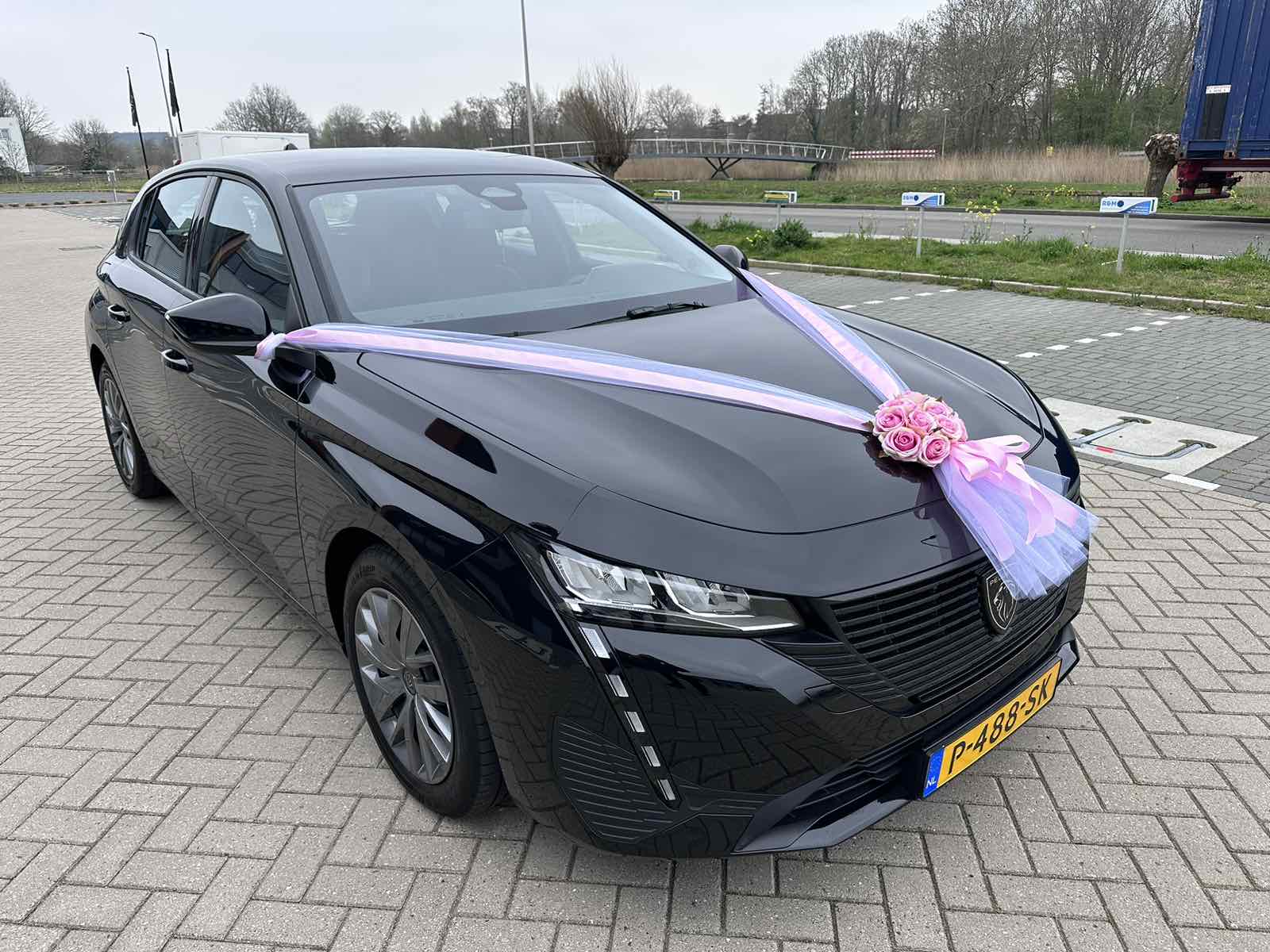 Luxe Trouwauto Decoratie: ALMA NEON ROZE
