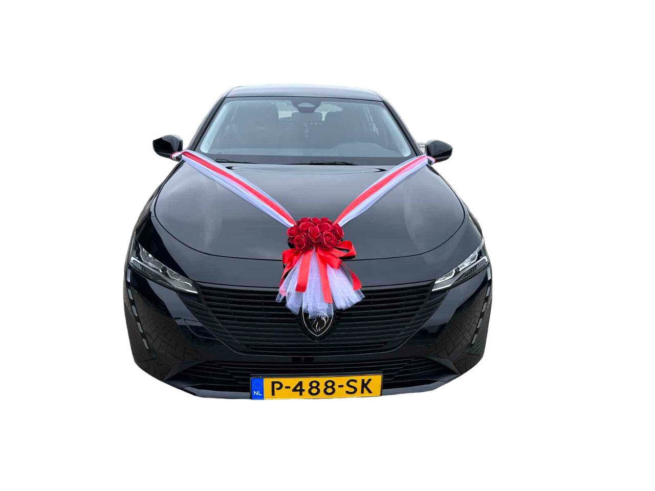 Luxe Trouwauto Decoratie: ALMA ROOD