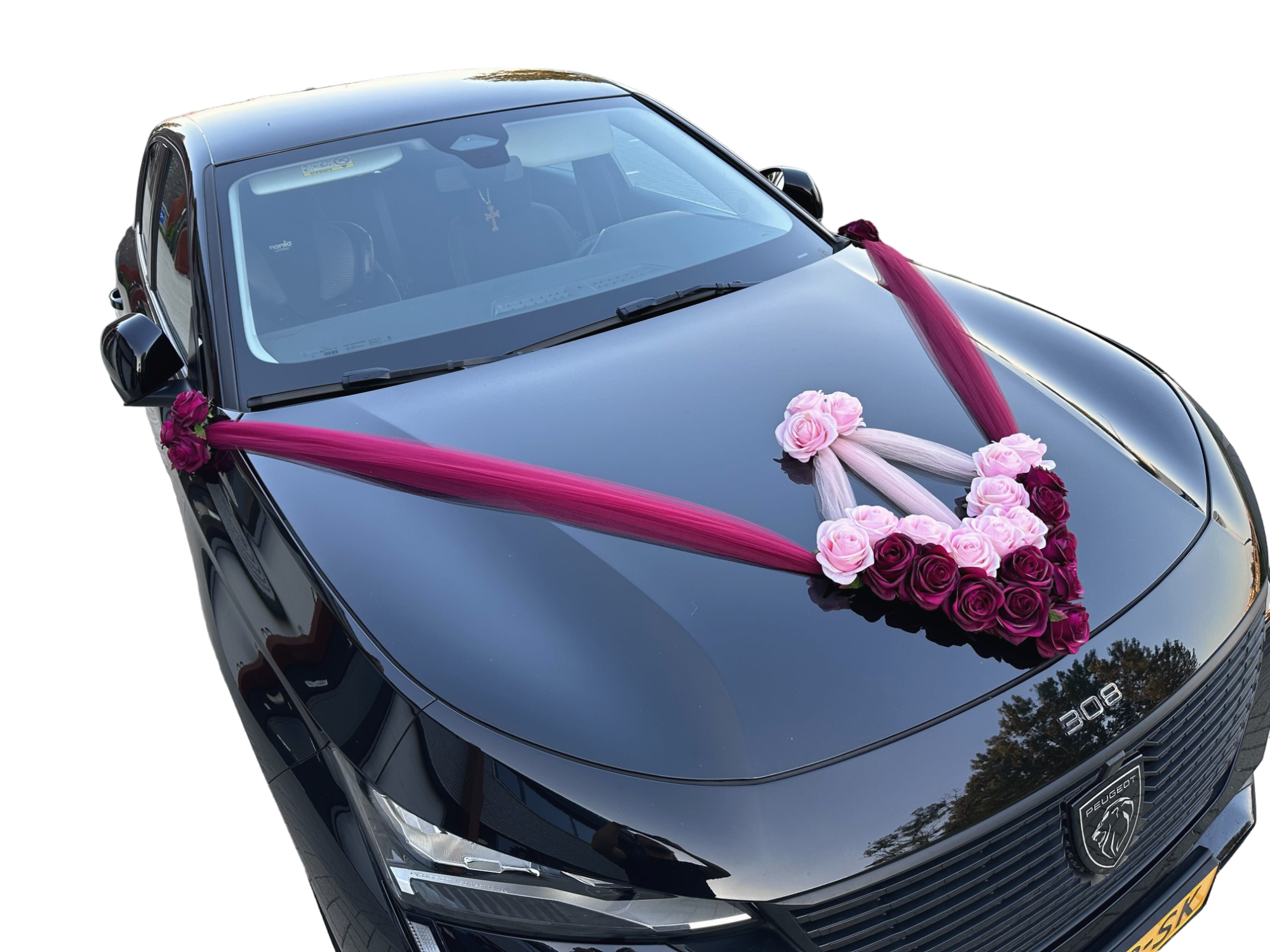 Luxe Trouwauto Decoratie: NATALIE