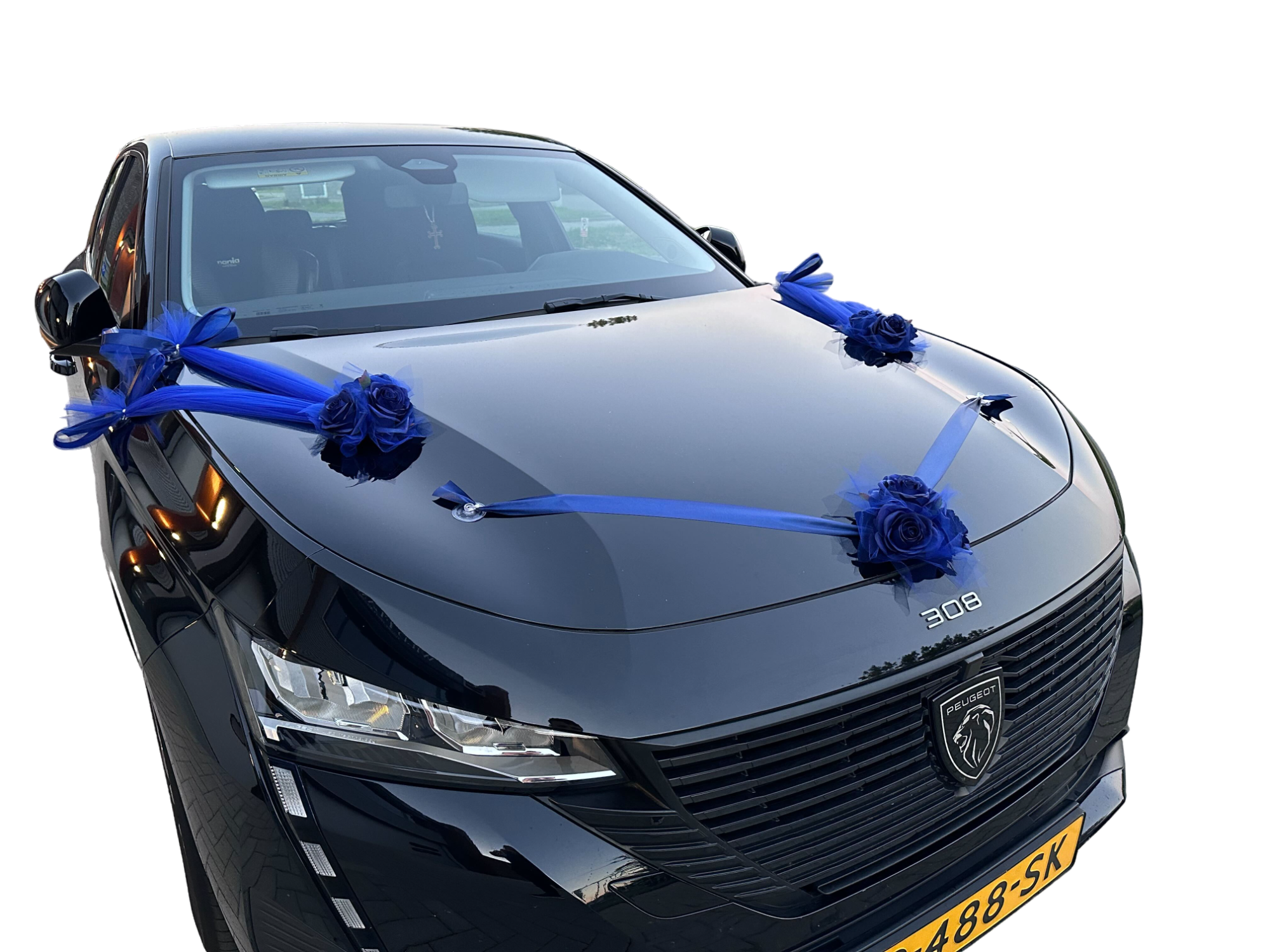 Luxe Trouwauto Decoratie: RITA ROYAL BLAUW