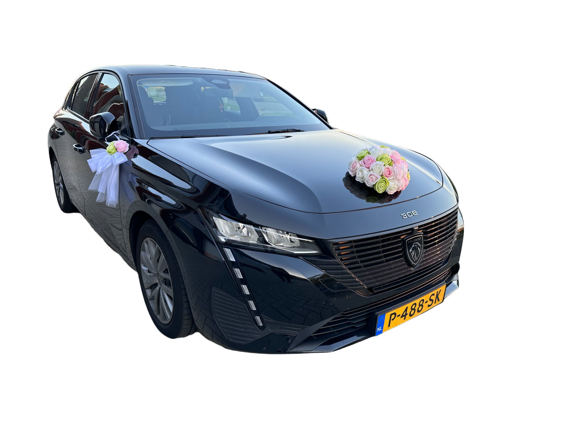Luxe Trouwauto Decoratie: YVONNE