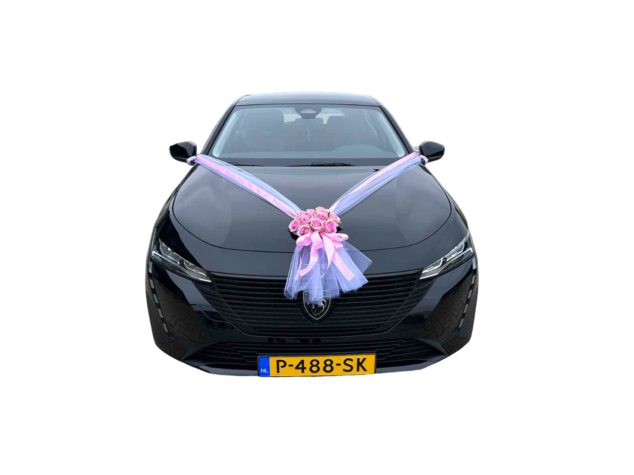 Luxe Trouwauto Decoratie: ALMA NEON ROZE